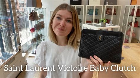 Saint Laurent Victoire Baby Clutch Bag Review 